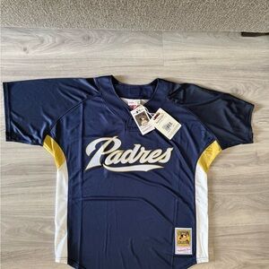 Mitchell & Ness San Diego Padres #51 Trevor Hoffman Baseball Jersey
